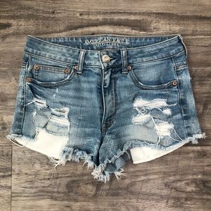 American Eagle Distressed Jean Shorts